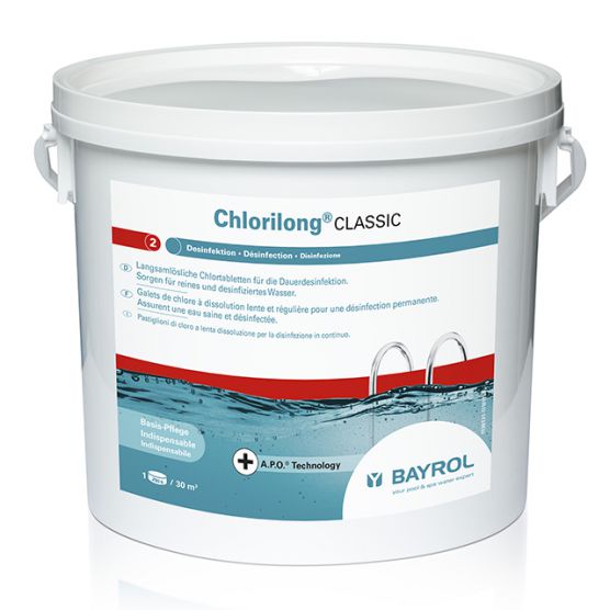 Chlore lent Chlorilong  Classic bayrol (5kg)